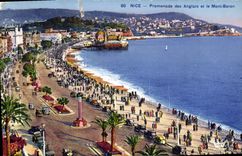 Caminata de la POSTAL de la VENDIMIA Niza del inglés y del montaje del boro