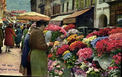 CPA Nice Marche Aux Fleurs