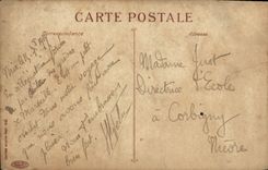 La POSTAL de la VENDIMIA Niza vista del castillo inscribe los pinos