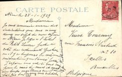 VINTAGE POSTCARD Nice the Pier Walk Seen from of the Castle