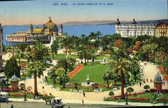VINTAGE POSTCARD Nice the Garden Albert 1st and the Pier