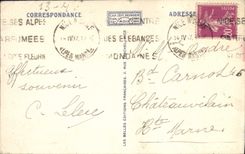 VINTAGE POSTCARD Nice the Quay of the South and the War memorial