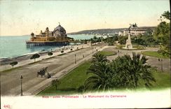 VINTAGE POSTCARD Thrown Nice Walk the Monument Of the Centenary