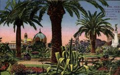 VINTAGE POSTCARD Nice a Corner of the Garden Albert 1st