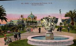 CPA Nice La Fontaine Des Tritons