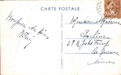 Caminata lanzada POSTAL de la VENDIMIA Niza del castillo