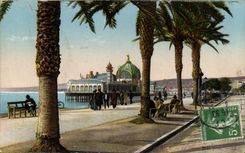 VINTAGE POSTCARD Nice the Dimension Of Azure the palate and the pier