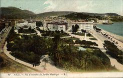 CPA Nice Vue D'Ensemble du Jardin Municipal