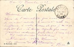 Niza de la POSTAL de la VENDIMIA vista en el puerto y el Riquier