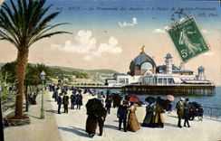 CPA Nice La Promenade Des Anglais et le Palais de la jetee promenade