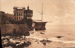 VINTAGE POSTCARD Nice the Restaurant of the Reserve Boat