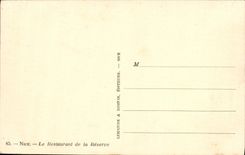 VINTAGE POSTCARD Nice the Restaurant of the Reserve Boat