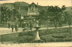 VINTAGE POSTCARD Nice the Casino the Public garden