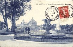 VINTAGE POSTCARD Nice the Pier Walk and Gardens