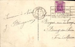 CPA Nice La Promenade des Anglais et le Palais de la Jetee