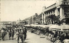 VINTAGE POSTCARD Nice the Walk and the Palate of the Mediterranean