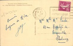 CPA Pont Saint Louis Excursion de la grande corniche Frontiere franco italienne Douanes