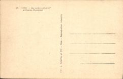 VINTAGE POSTCARD Nice the Gardens Albert L er and Municipal Casino