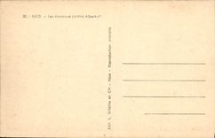 VINTAGE POSTCARD Nice the new Gardens Albert 1st