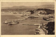 CPA Nice Promeande au Mont Boron Bateau