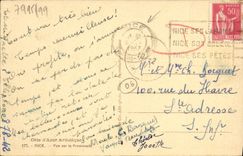 CPA Nice Vue sur la Promenade