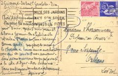 Opinión panorámica de la POSTAL de la VENDIMIA Niza