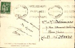 CPA Nice Vu d'ensemble prise du Mont Boron