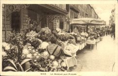 CPA Nice Le Marche aux Fleurs 