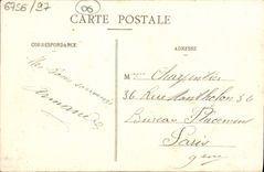 VINTAGE POSTCARD Thrown Nice Walk the Beach