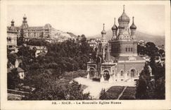 POSTAL de la VENDIMIA Niza la nueva iglesia rusa