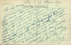 VINTAGE POSTCARD To remember of Nice Garden of the palm trees the Entered pier of the port