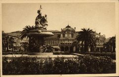 VINTAGE POSTCARD Nice the Municipal Casino and the Gardens Albert 1st
