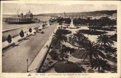 VINTAGE POSTCARD Nice the Walk of the English and Gardens