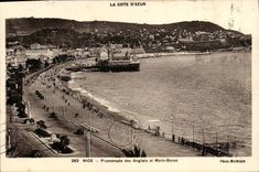 CPA Nice Promenade des Anglais et Mont Boron