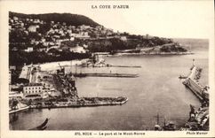 CPA Nice Le Port et le Mont Boron