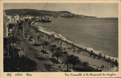 CPA Nice Vue d'ensemble et la promenade des anglais 