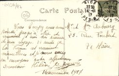 POSTAL de la VENDIMIA Niza la caminata del embarcadero a través de las palmeras