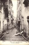 VINTAGE POSTCARD Old Nice the Street of Malonat