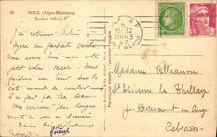 CPA Nice Jardins Albert 1er 