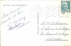 CPA Nice Vue sur les Jardins Albert 1er 