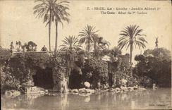 CPA Nice La Grotte Jardin Albert 1er 