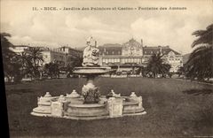 CPA Nice Jardins des Palmiers et Casino Fontaine des Amours 
