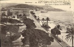 VINTAGE POSTCARD Nice Garden of King Albert 1st and the Boron Mount