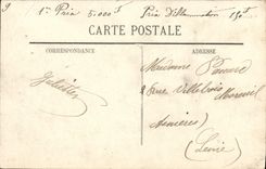 Carnaval de la POSTAL de la VENDIMIA Niza del cortocircuito 1908