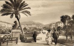 CPA Nice Vue au Jardin Public 