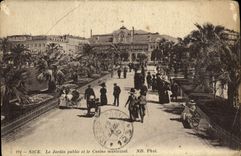 CPA Nice Le Jardin Public et le Casino Municipal 