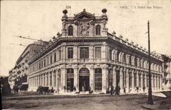 POSTAL de la VENDIMIA Niza el edificio de la oficina de correos