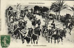 VINTAGE POSTCARD Nice Battles of Flowers