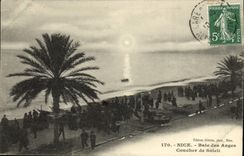 CPA Nice Baie des Anges Coucher de Soleil