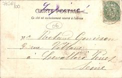 Muelles de la opinión de la POSTAL de la VENDIMIA Niza